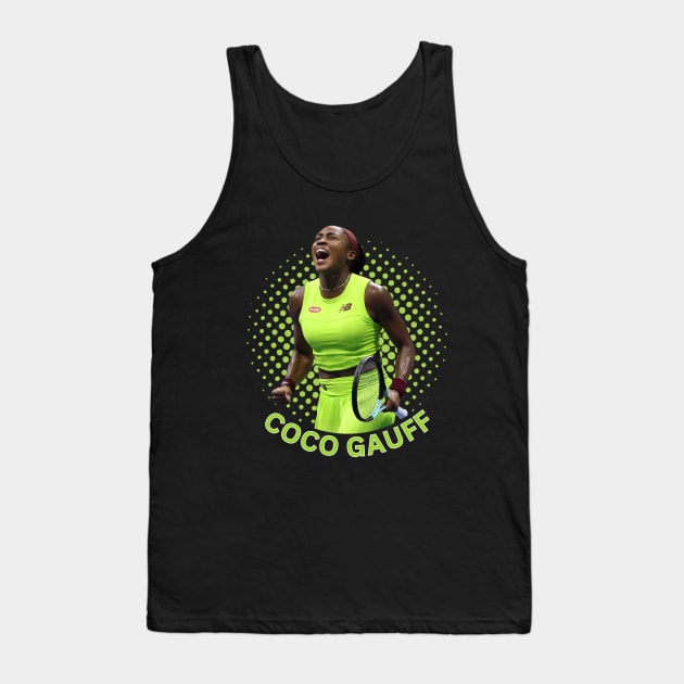 Coco Gauff Tennis Player Tank Top by Danemilin